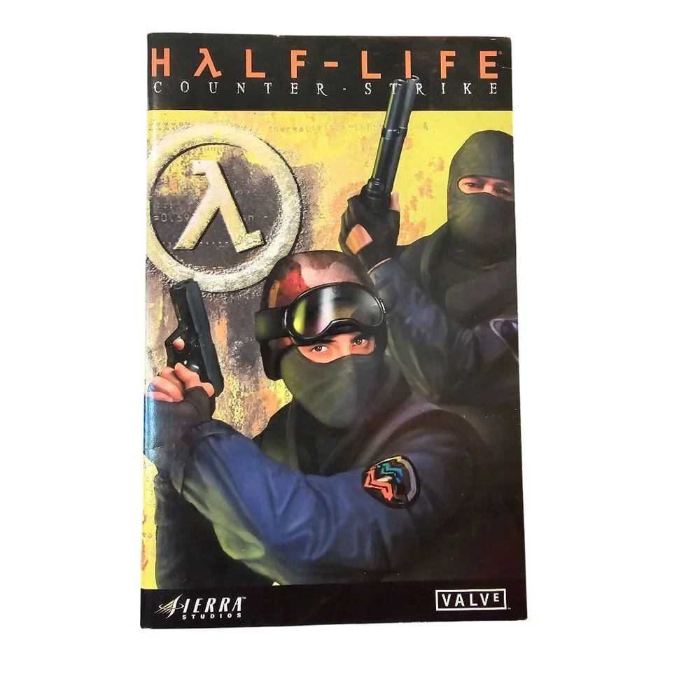 Half-Life Counter-Strike PC Game CD Includes Booklet Sierra Collectible GA155